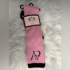 HTF Rare NWTs Vintage OG Juicy Couture Pink Knee High Socks
